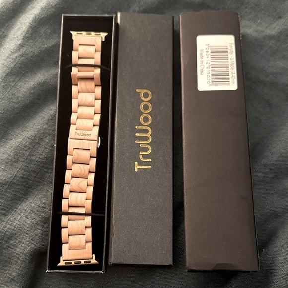 Everyday gray maple real wood 38/40 mm Apple Watch band NWT